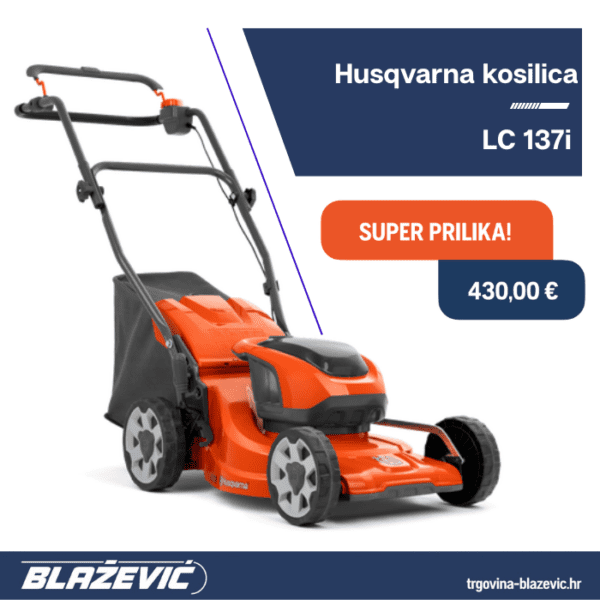 Baterijska kosilica Husqvarna LC 137i (kit QC80 + Bli20)