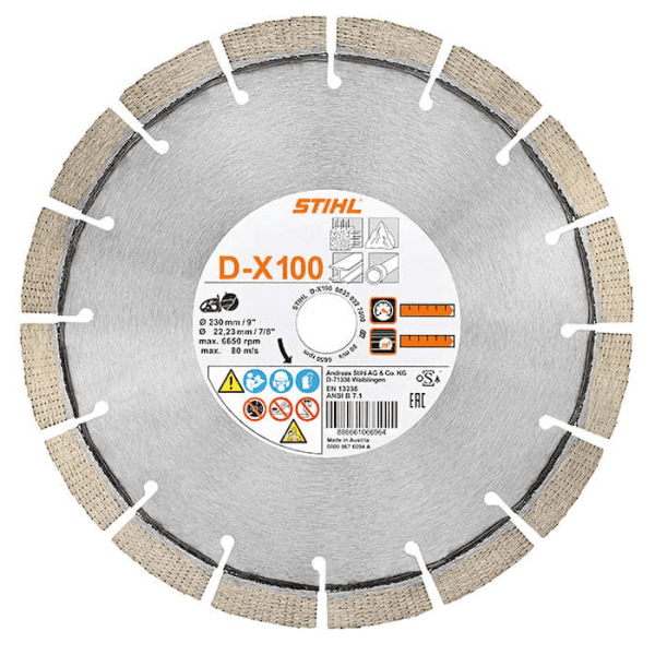 STIHL dijamantna univerzalna rezna ploča D-X100 230 mm