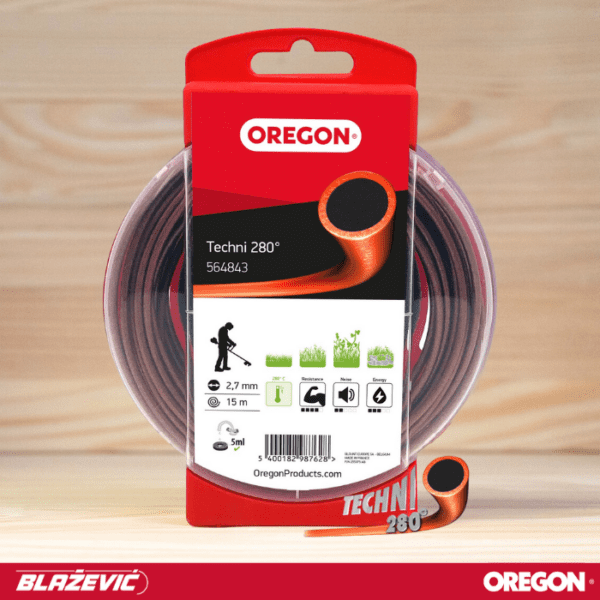 Oregon TECHNI 208° nit za košnju 2,7 mm - Slika 3